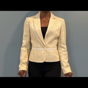 Silk Cotton Viscose Blazer by Adrienne Vittadini